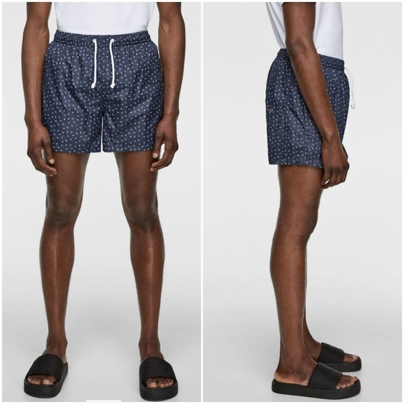 zara swim shorts